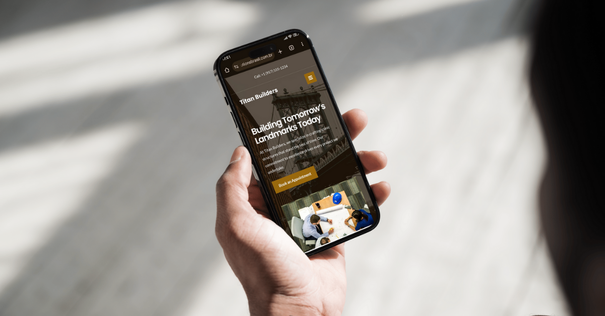Website Institucional para Titan Builders
