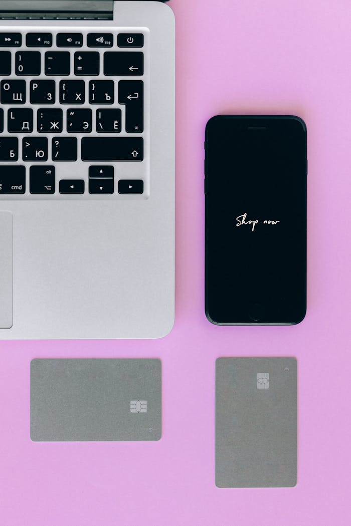 black iphone 7 on pink surface 6214453