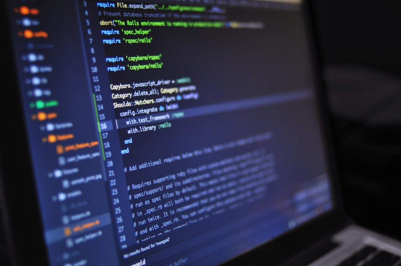 close up photo of programming of codes 546819